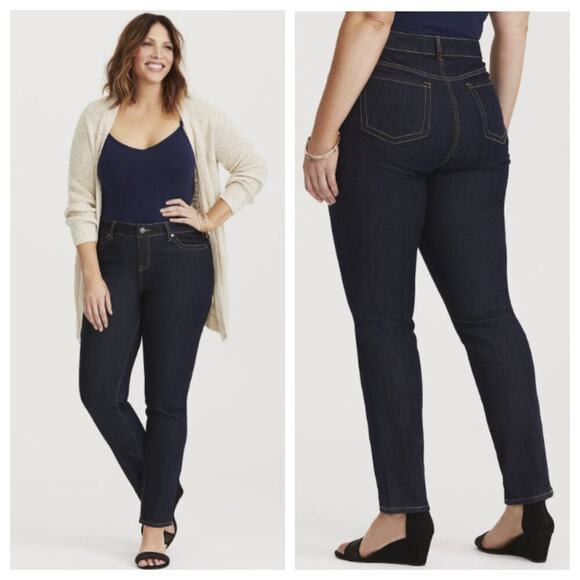 Torrid Women's Classic Skinny Jean Vintage Stretch Dark Wash Size 16T - Picture 1 of 10
